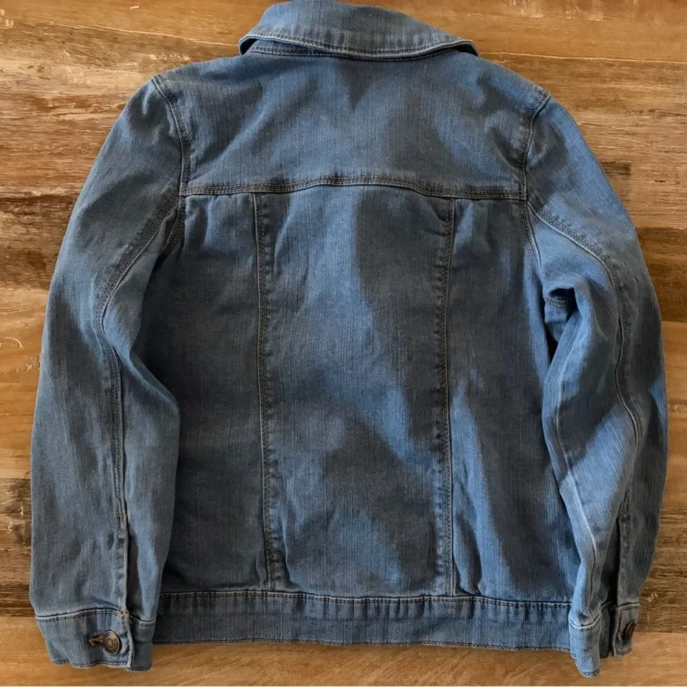 Carter's Denim Jean Jacket‎ Kids Size 8 Light Blue Classic Unisex Fall Layer